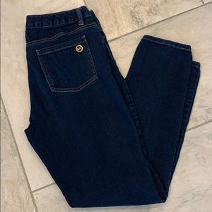 Michael Kors denim jeans dark wash skinny cut (8)
